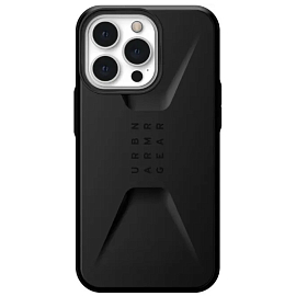 Чехол для iPhone 13 Pro гибридный для экстремальной защиты Urban Armor Gear UAG Civilian черный