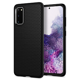 Чехол для Samsung Galaxy S20 гелевый Spigen SGP Liquid Air матовый черный