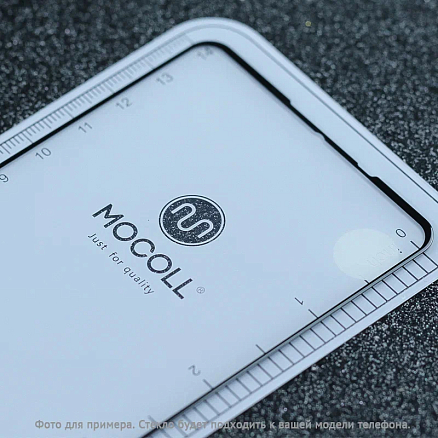 Защитное стекло для iPhone 12 Pro Max на весь экран противоударное Mocoll Rhinoceros 2.5D черное
