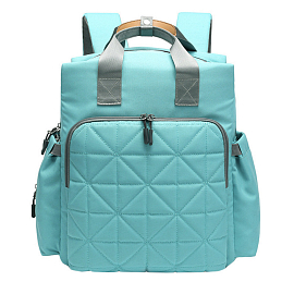 Рюкзак (сумка) Ankommling LD27 для мамы с отделением для бутылочек светло-бирюзовый