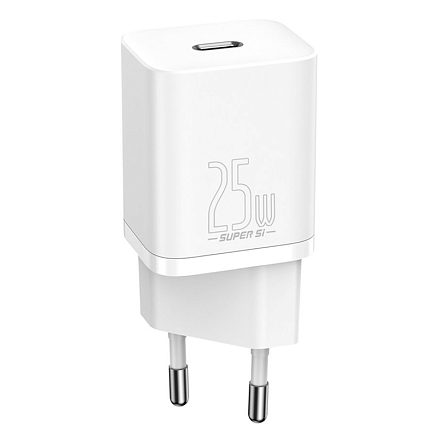 Зарядное устройство сетевое Type-C 25W Baseus Super Si (быстрая зарядка PD) белое