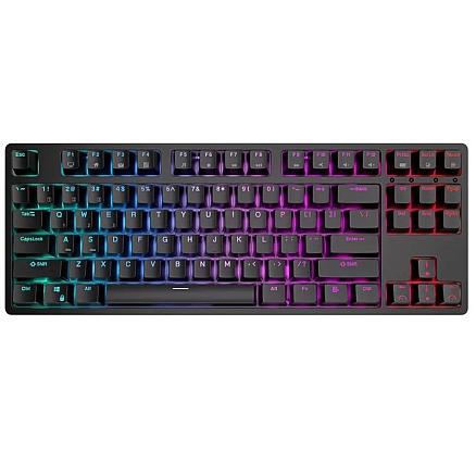 Клавиатура беспроводная Bluetooth Royal Kludge RK87 RK Red механическая с подсветкой игровая черная