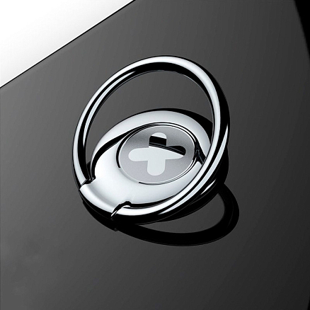 Держатель для телефона на палец Baseus Symbol черный