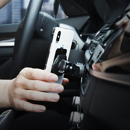 Держатель автомобильный в слот CD магнитный Spigen SGP Kuel QS24 черный