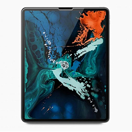 Защитное стекло для iPad Pro 12.9 2020, 2021 на экран противоударное Spigen Glas.TR Slim прозрачное 