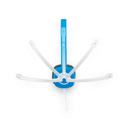 Наушники Logitech H150 накладные с микрофоном для компьютера синие