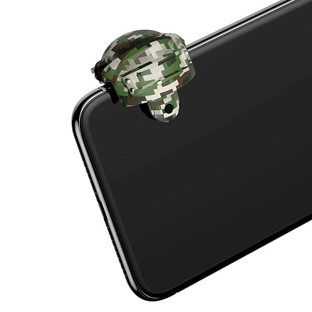 Триггеры (джойстик) для телефона Baseus Level 3 Helmet GA03 (2 кнопки) камуфляж серый