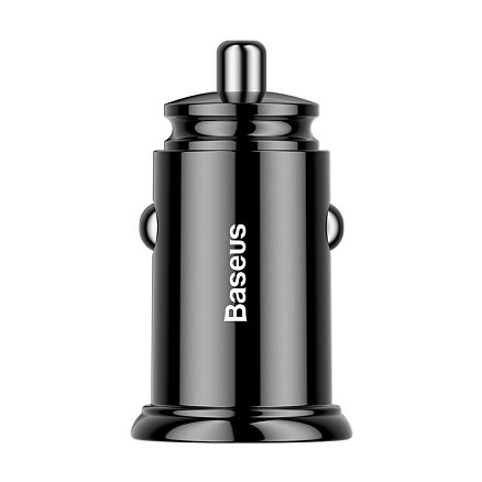 Зарядное устройство автомобильное с USB и Type-C входами 5А 30W Baseus Circular PPS (быстрая зарядка PD 3.0, QC 4.0) черное