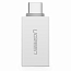 Переходник Type-C - USB 3.0 (папа - мама) Ugreen US173 белый