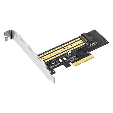 Адаптер PCI-E 3.0 - M.2 NVME для SSD Ugreen CM302 черный