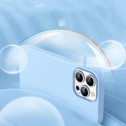 Чехол для iPhone 13 Pro Max силиконовый Ugreen LP546 голубой