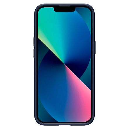 Чехол для iPhone 13 mini пластиковый тонкий Spigen Thin Fit синий