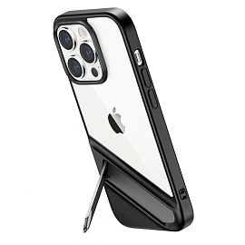 Чехол для iPhone 14 Pro Max гибридный с подставкой Ugreen LP636 прозрачно-черный