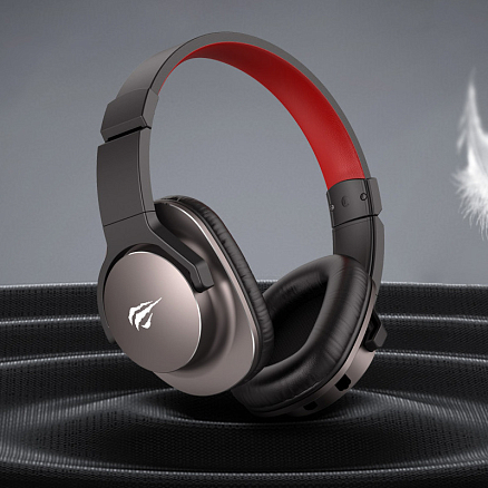 Наушники Havit H2030S полноразмерные с микрофоном черно-красные