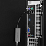 Переходник USB 2.0 - Ethernet RJ45 (папа - мама) с кабелем Ugreen CR110 черный