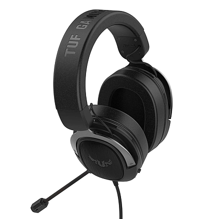 Наушники Asus TUF Gaming H3 Gun Metal полноразмерные с микрофоном игровые черные