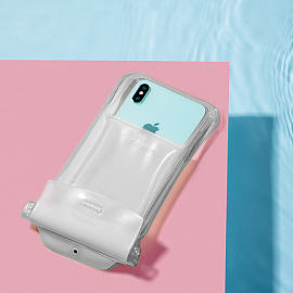 Водонепроницаемый чехол для телефона до 7 дюймов Baseus Safe Airbag белый