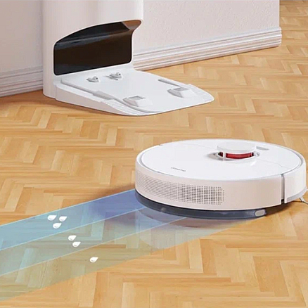 Робот-пылесос с влажной уборкой Dreame Robot Vacuum D10 Plus белый