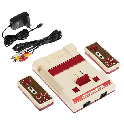 Игровая приставка Retro Genesis HD Wireless 8Bit 300 игр с двумя беспроводными геймпадами красно-белая