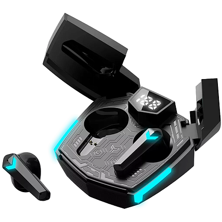Наушники TWS беспроводные Canyon Doublebee GTWS-2 вкладыши с микрофоном игровые черно-голубые