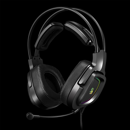 Наушники A4Tech Bloody G575 7.1 полноразмерные с микрофоном игровые черные