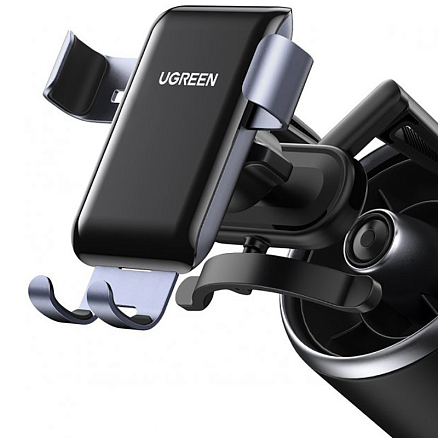 Держатель автомобильный в решетку обдува с гравитационным зажимом Ugreen LP274 серый