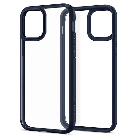 Чехол для iPhone 12, 12 Pro гибридный Spigen SGP Ultra Hybrid прозрачно-синий