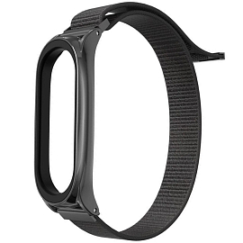 Сменный браслет для Xiaomi Mi Smart Band 7 текстильный Tech-Protect Nylon черный