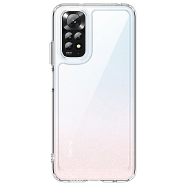 Чехол для Xiaomi Poco X5 5G, Redmi Note 12 5G гибридный Hurtel Outer Space прозрачный
