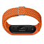 Сменный браслет для Xiaomi Mi Smart Band 3, 4, 5, 6 текстильный Hurtel Fabric оранжевый