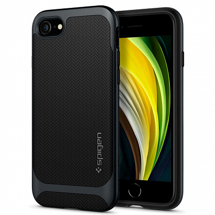 Чехол для iPhone 7, 8, SE 2020, SE 2022 гибридный Spigen SGP Neo Hybrid черно-серый