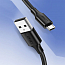 Кабель USB - MicroUSB для зарядки 2 м 2.4А Ugreen US289 (быстрая зарядка QC 3.0) черный