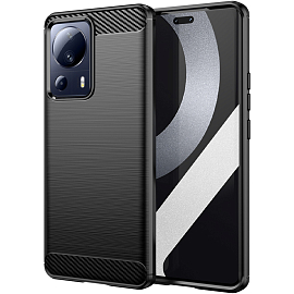 Чехол для Xiaomi 13 Lite гелевый Hurtel Carbon черный