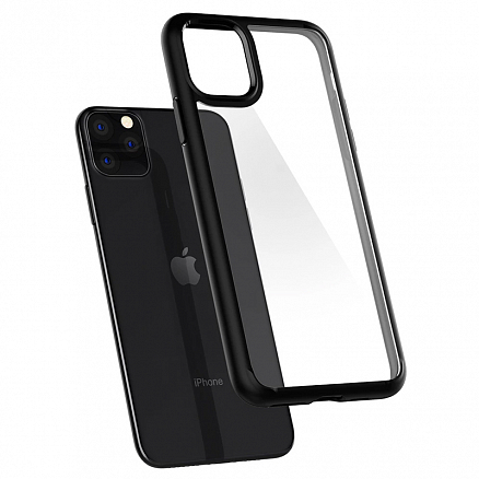 Чехол для iPhone 11 Pro Max гибридный Spigen SGP Ultra Hybrid прозрачно-черный матовый