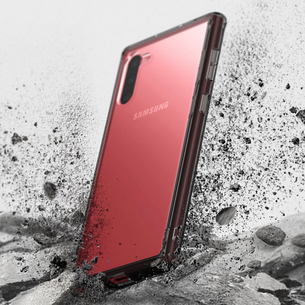 Чехол для Samsung Galaxy Note 10 гибридный Ringke Fusion прозрачно-черный