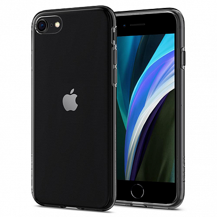 Чехол для iPhone 7, 8, SE 2020, SE 2022 гелевый ультратонкий Spigen Liquid Crystal прозрачный