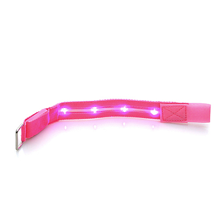 Фликер светодиодный на плечо Nova ArmBand розовый