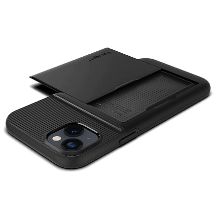 Чехол для iPhone 14 Plus гибридный со слотом для карты Spigen Slim Armor CS черный