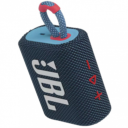 Портативная колонка JBL Go 3 с защитой от воды сине-розовая