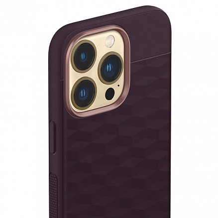 Чехол для iPhone 13 Pro гибридный Spigen Caseology Parallax бордовый
