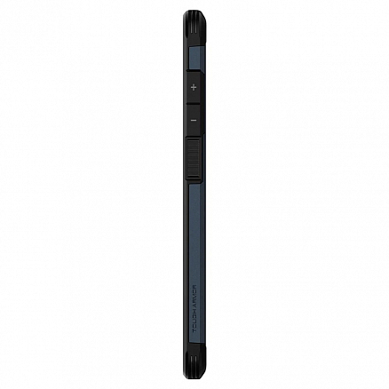 Чехол для Samsung Galaxy A72 гибридный для экстремальной защиты Spigen SGP Tough Armor темно-серый