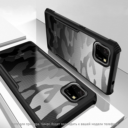 Чехол для Xiaomi Poco X3, X3 Pro гибридный Rzants Beetle Camo черный