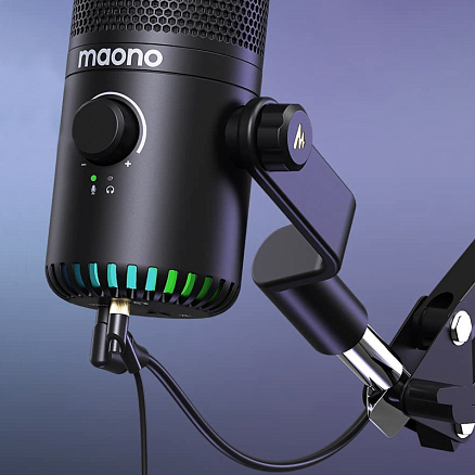 Микрофон для стрима Maono DM30 черный