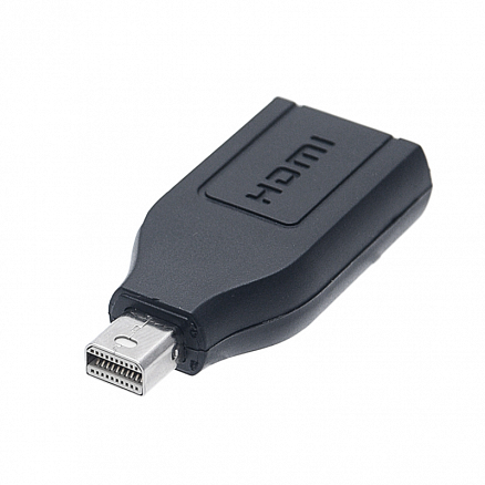 Переходник Mini DisplayPort - HDMI (папа - мама) компактный черный