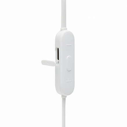 Наушники беспроводные Bluetooth JBL T125BT вакуумные с микрофоном и пультом белые