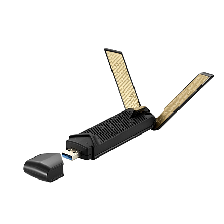 WI-FI USB-адаптер с выносной базой и двойной антенной 1800 Мбит/с двухдиапазонный Asus USB-AX56
