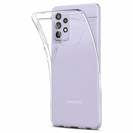 Чехол для Samsung Galaxy A72 гелевый ультратонкий Spigen SGP Liquid Crystal прозрачный