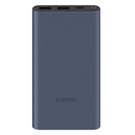 Внешний аккумулятор Xiaomi Mi Power Bank 3 PB100DPDZM 10000мАч (2хUSB, Type-C, быстрая зарядка QC 3.0, 22.5Вт) темно-синий