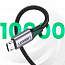 Кабель USB - MicroUSB для зарядки 0,25 м 2.4А 18W плетеный Ugreen US290 (быстрая зарядка QC 3.0) черный