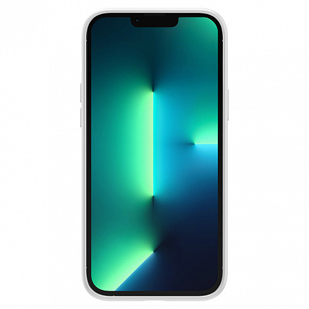 Чехол для iPhone 13 Pro Max силиконовый Spigen Silicone Fit белый